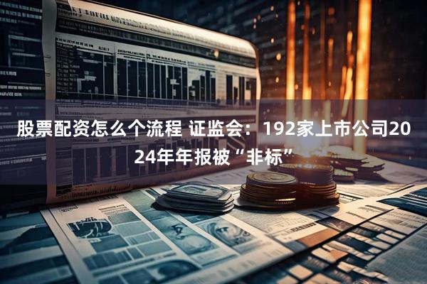 股票配资怎么个流程 证监会：192家上市公司2024年年报被“非标”